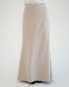 Suede Maxi Skirt Beige C231