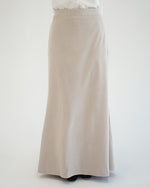 Suede Maxi Skirt Beige C231