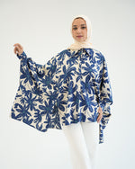 Floral Poplin Chemise Navy C2192