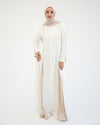 Abaya Offwhite Beige C207