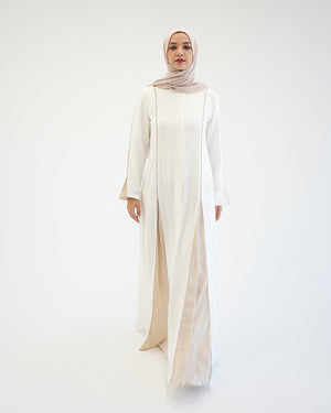 Abaya Offwhite Beige C207