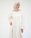 Abaya Offwhite Beige C207