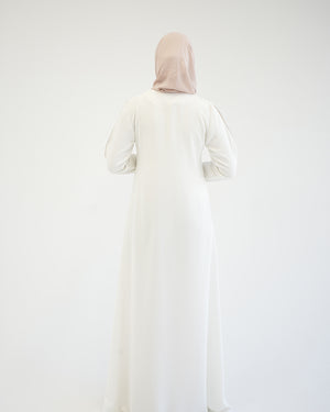 Abaya Offwhite Beige C207