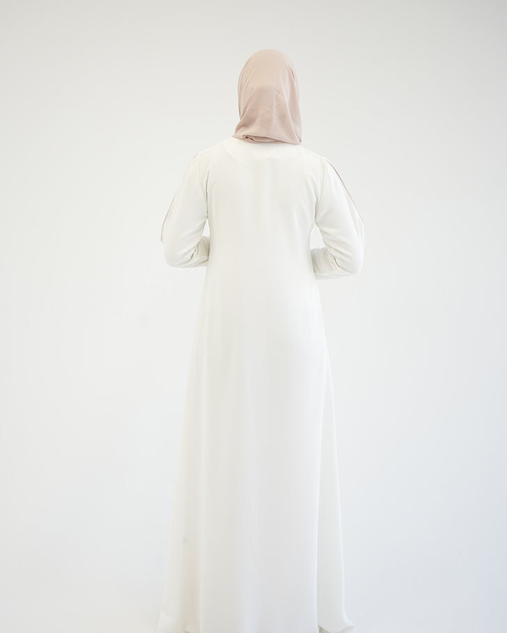 Abaya Offwhite Beige C207