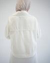 Denim Bolero Jacket White C1600