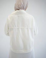 Denim Bolero Jacket White C1600