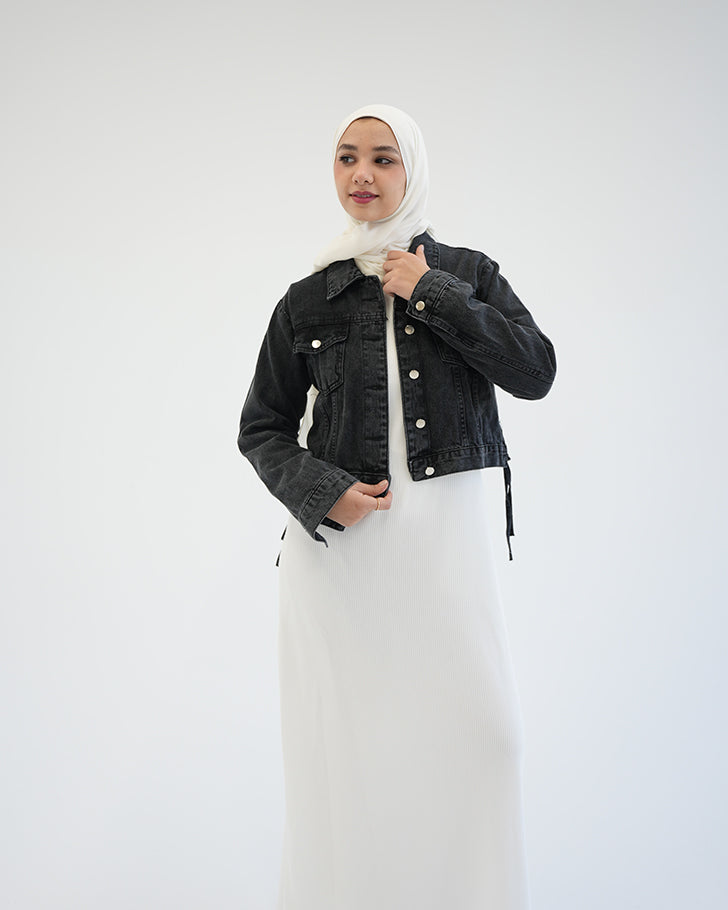 Denim Jacket Grey C1601
