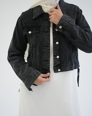 Denim Jacket Grey C1601