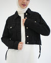 Denim Jacket Black C1601
