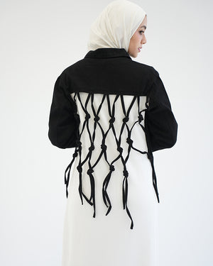 Denim Jacket Black C1601
