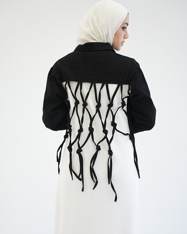 Denim Jacket Black C1601