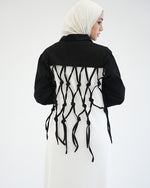 Denim Jacket Black C1601