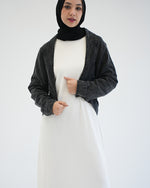 Denim Bolero Jacket Grey C1600