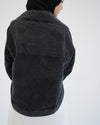 Denim Bolero Jacket Grey C1600