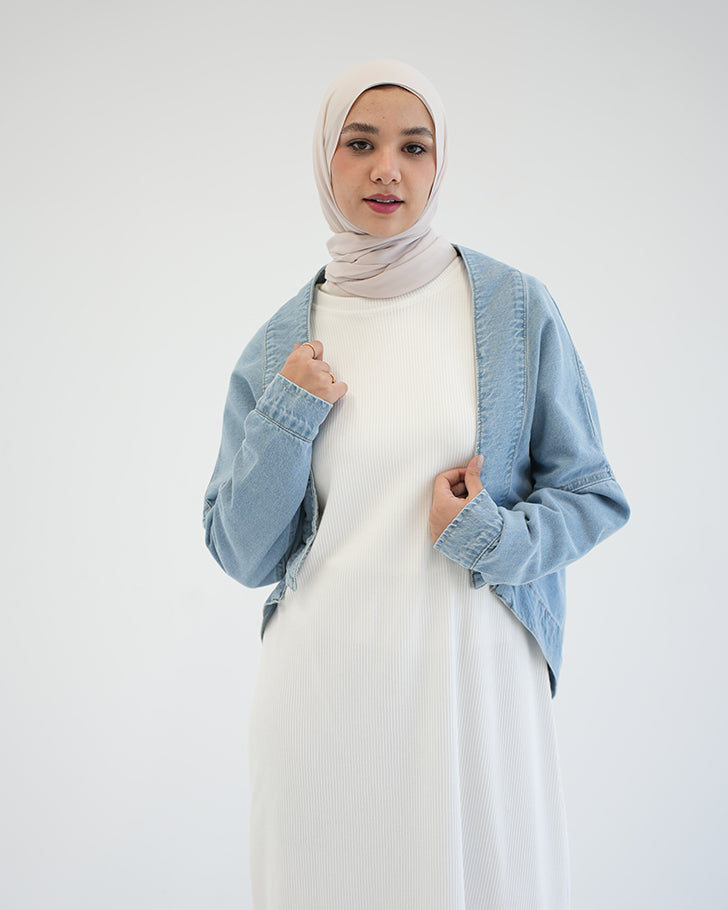 Denim Bolero Jacket Blue C1600
