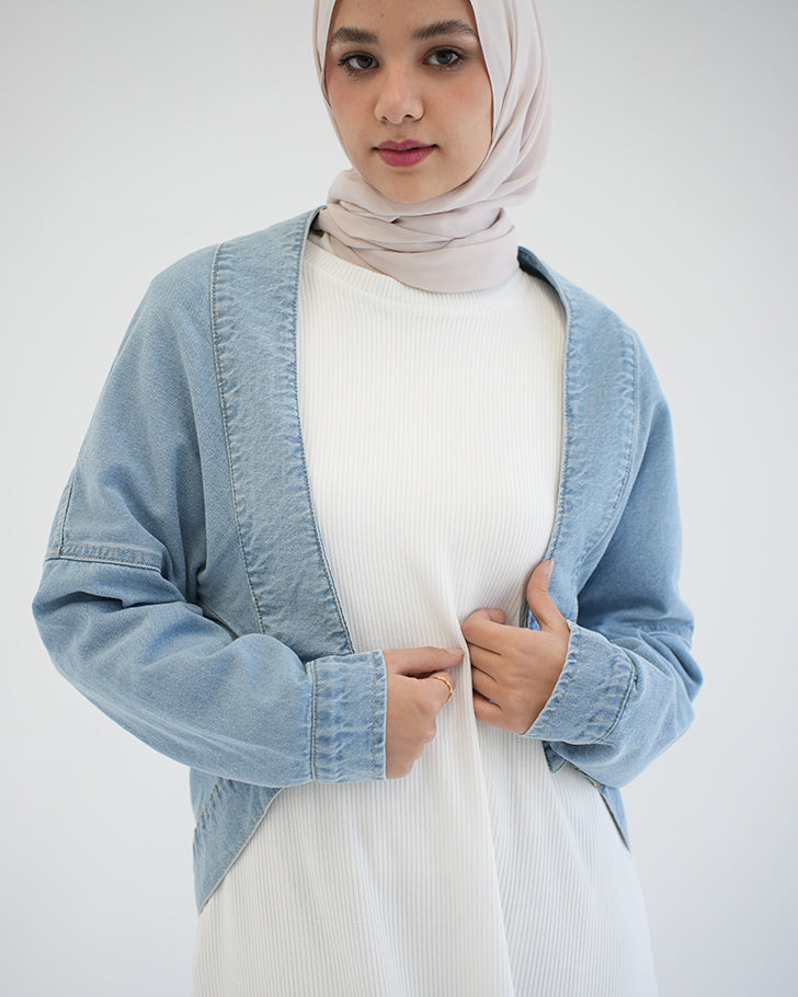 Denim Bolero Jacket Blue C1600