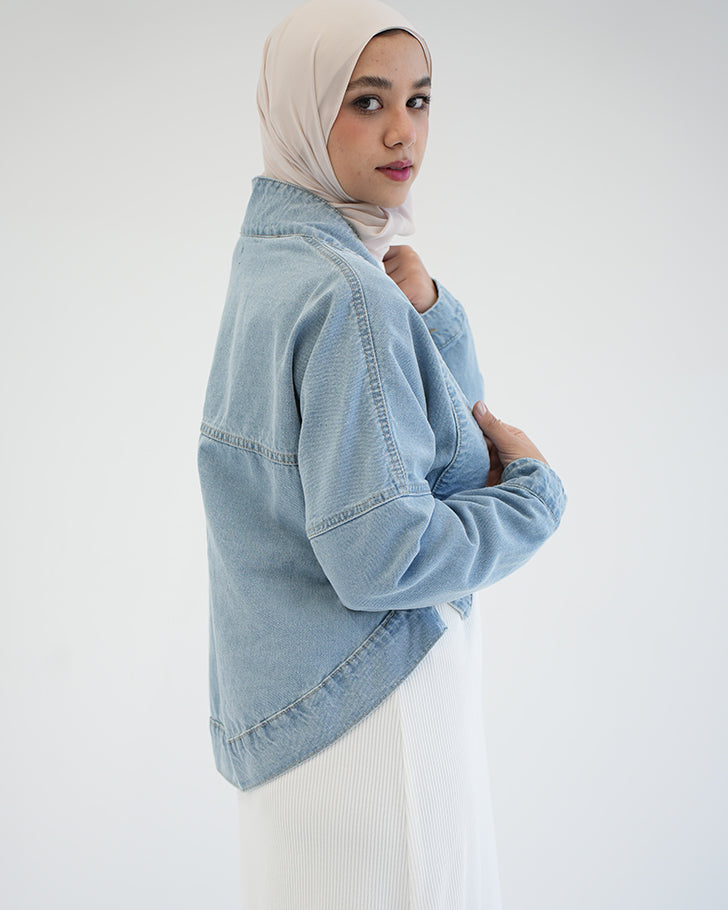 Denim Bolero Jacket Blue C1600