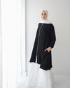 Black Zippered Modest Tunic C239