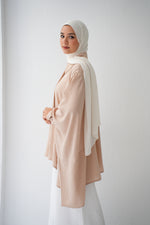 Free Size Shirt Poncho Beige C2191