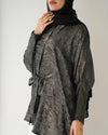 Shimmer Free Size Blouse Silver C223