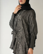 Shimmer Free Size Blouse Silver C223