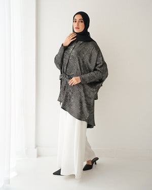 Shimmer Free Size Blouse Silver C223