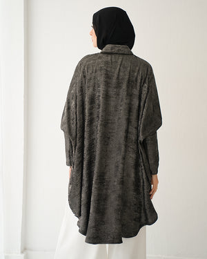 Shimmer Free Size Blouse Silver C223