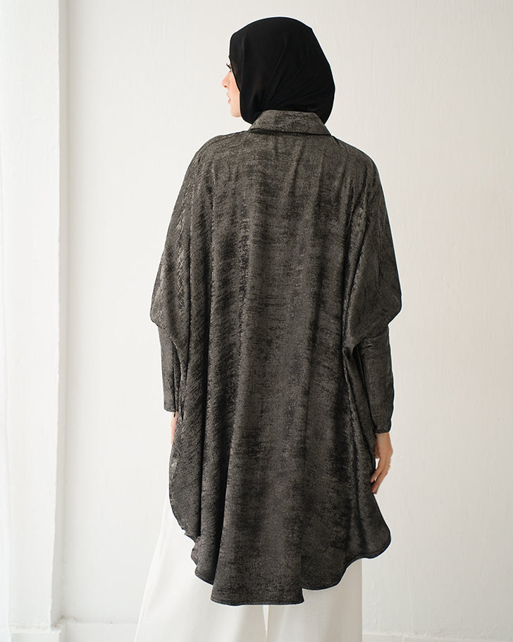 Shimmer Free Size Blouse Silver C223