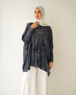 Shimmer Free Size Blouse Navy C223