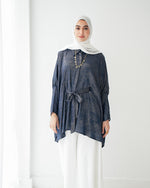 Shimmer Free Size Blouse Navy C223