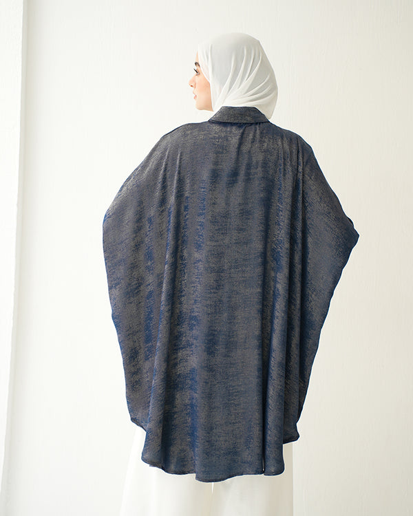 Shimmer Free Size Blouse Navy C223