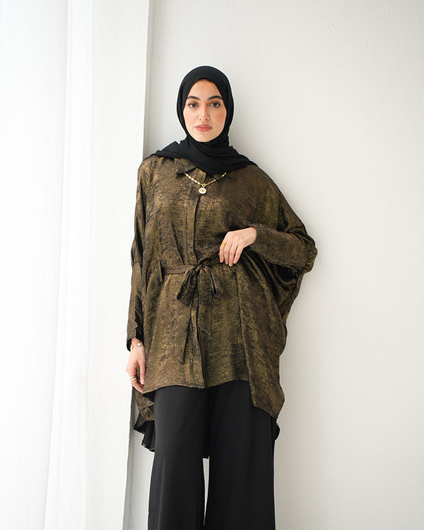 Shimmer Free Size Blouse Oxide C223