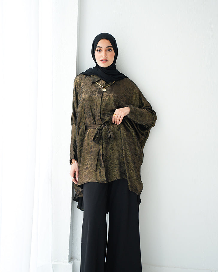 Shimmer Free Size Blouse Oxide C223