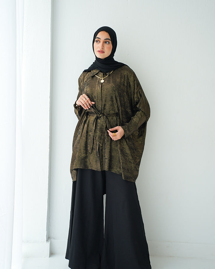 Shimmer Free Size Blouse Oxide C223