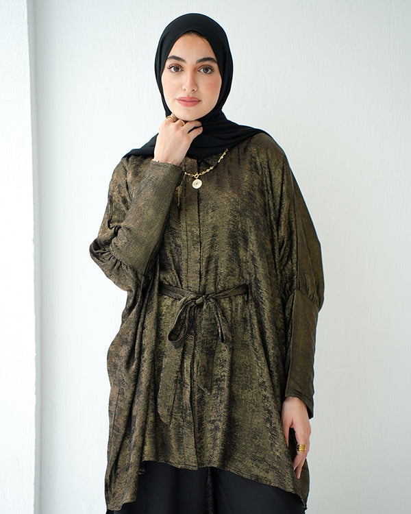Shimmer Free Size Blouse Oxide C223