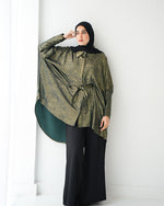 Shimmer Free Size Blouse Olive C223