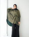Shimmer Free Size Blouse Olive C223