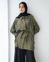 Shimmer Free Size Blouse Olive C223