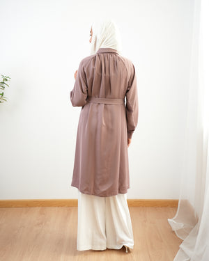 Silk Blend Maxi Chemise DustyRose C252