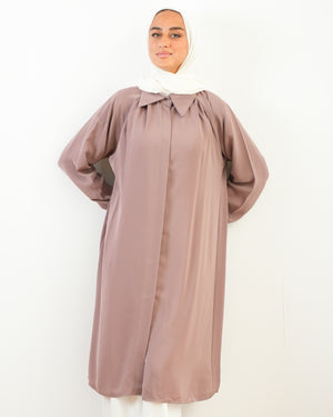 Silk Blend Maxi Chemise DustyRose C252