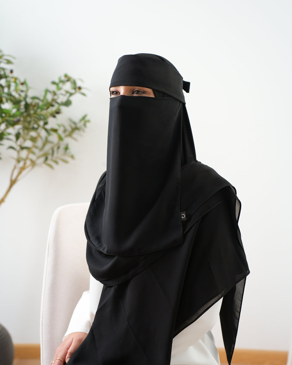Niqab Malaky Black C3000