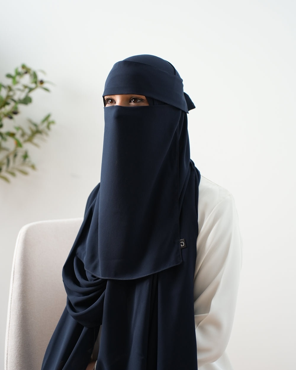 Niqab Malaky Dark Navy C3000