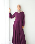 Pleated Jumpsuit Burgundy C150