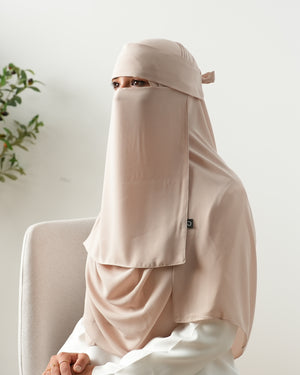 Niqab Malaky Latte C3000