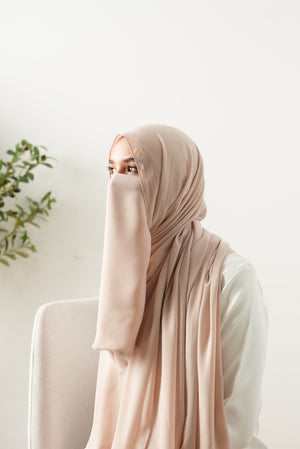 Stretch Niqab Latte C3100