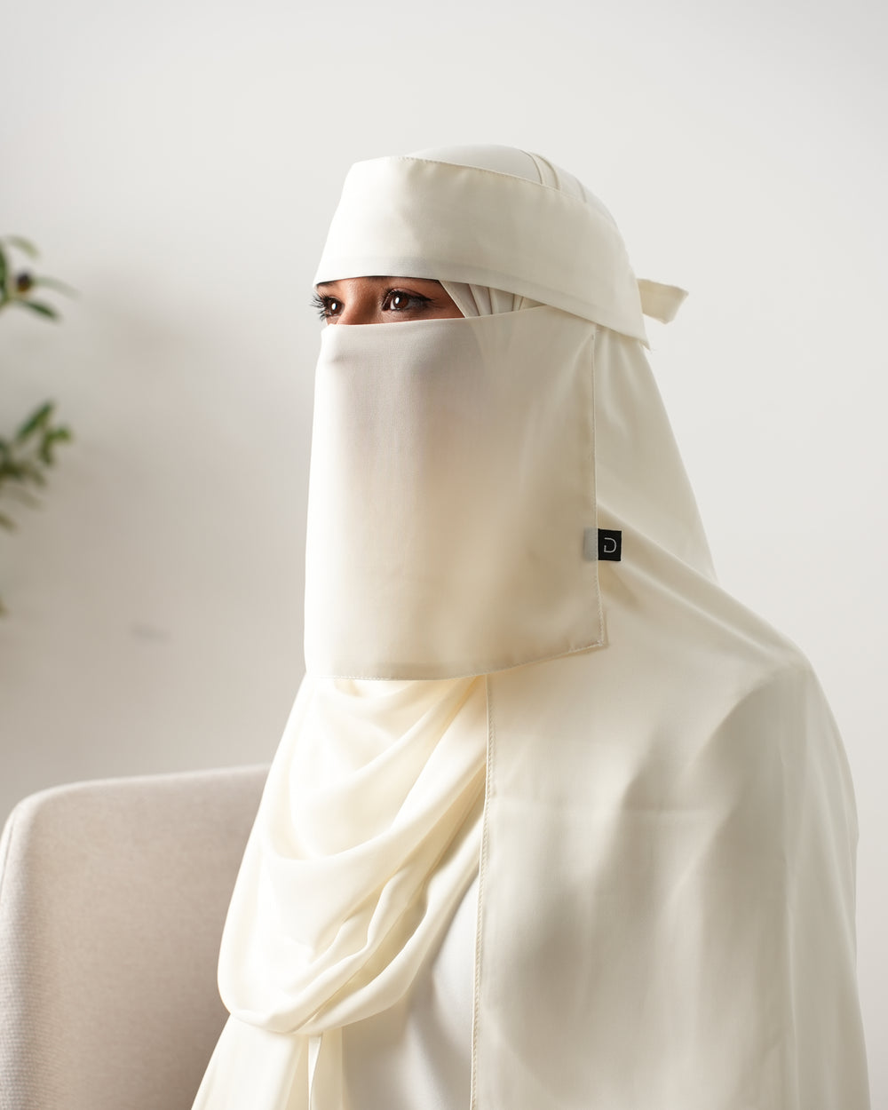 Niqab Malaky Off-white C3000