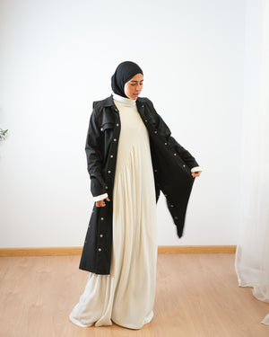 Gabardine Jacket Black C508