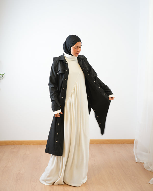 Gabardine Jacket Black C508