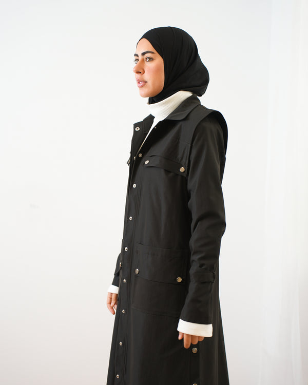 Gabardine Jacket Black C508
