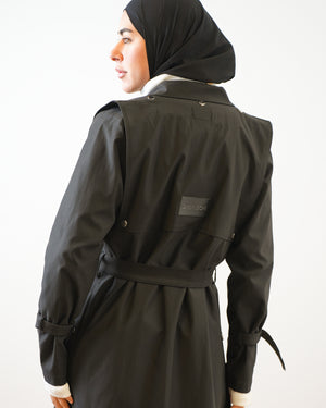 Gabardine Jacket Black C508